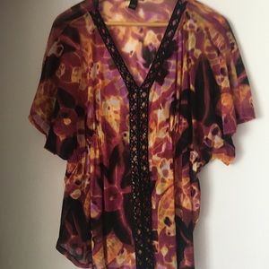 Pretty Alfani top with sequins on neck and front